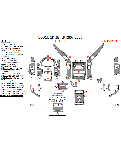 Wow Trim ® - 44 Pcs Full Dash Kit (DESR07B)