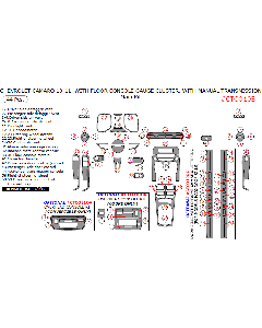 Wow Trim ® - 44 Pcs Main Dash Kit (CTCO10B), Diagram