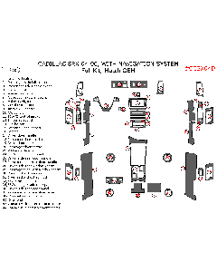 Wow Trim ® - 44 Pcs Match OEM Full Dash Kit (CCSX04D), Diagram