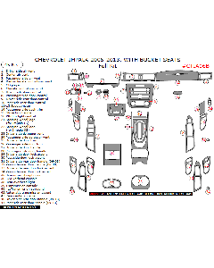 Wow Trim ® - 45 Pcs Full Dash Kit (CTIA06B), Diagram