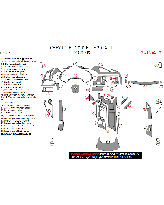 Wow Trim ® - 45 Pcs Main Dash Kit (CTCE14A)