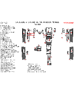 Wow Trim ® - 47 Pcs Full Dash Kit (CCVS04C), Diagram