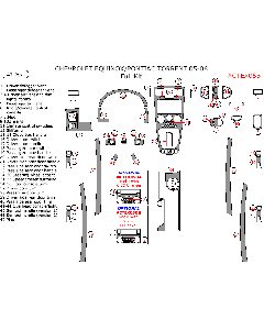 Wow Trim ® - 47 Pcs Full Dash Kit (CTEX05B), Diagram