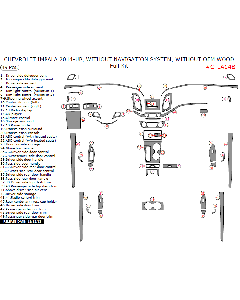 Wow Trim ® - 49 Pcs Full Dash Kit (CTIA14B), Diagram