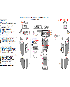 Wow Trim ® - 50 Pcs Deluxe Dash Kit (CTMC06C), Diagram