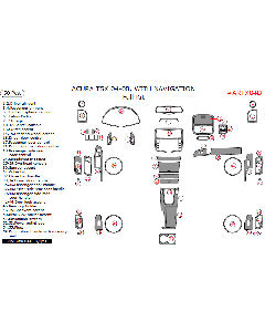 Wow Trim ® - 50 Pcs Full Dash Kit (ARTX04D), Diagram