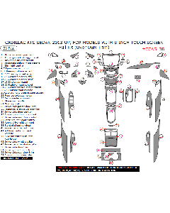 Wow Trim ® - 53 Pcs Cover OEM Full Dash Kit (CCAS13B), Diagram