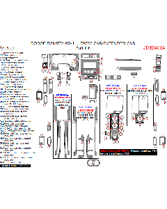Wow Trim ® - 53 Pcs Full Dash Kit (DEDA08A), Diagram