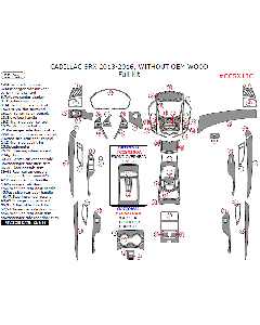 Wow Trim ® - 55 Pcs Full Dash Kit (CCSX13C)