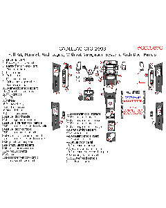Wow Trim ® - 55 Pcs Full Dash Kit With Logo (CCCS03O)