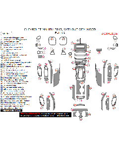 Wow Trim ® - 56 Pcs Full Dash Kit (CTMU13B), Diagram