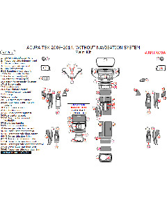 Wow Trim ® - 57 Pcs Main Dash Kit (ARTX09A)