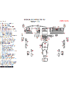 Wow Trim ® - 57 Pcs Medium Dash Kit (DEDO08B), Diagram