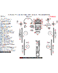 Wow Trim ® - 58 Pcs Full Dash Kit (CTHR08D)