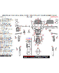 Wow Trim ® - 58 Pcs Full Dash Kit (CTTX15B)