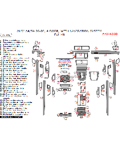Wow Trim ® - 59 Pcs Full Dash Kit (AIA405D), Diagram