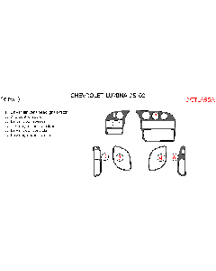 Wow Trim ® - 6 Pcs Basic Dash Kit (CTLA95A)
