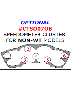 Wow Trim ® - 6 Pcs Optional Speedometer Cluster Kit (CTSO07OB)