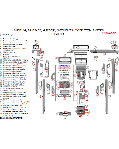 Wow Trim ® - 60 Pcs Full Dash Kit (AIA405B), Diagram