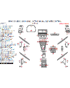 Wow Trim ® - 60 Pcs Full Dash Kit (BWX304B)