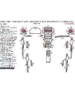 Wow Trim ® - 61 Pcs Full Dash Kit (CTAV07C), Diagram