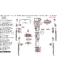 Wow Trim ® - 62 Pcs Full Dash Kit (AIA306D), Diagram