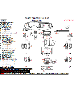 Wow Trim ® - 63 Pcs Deluxe Dash Kit (DECR15C)