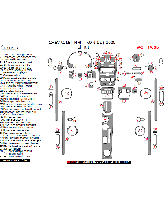 Wow Trim ® - 63 Pcs Full Dash Kit (CTHR08B)