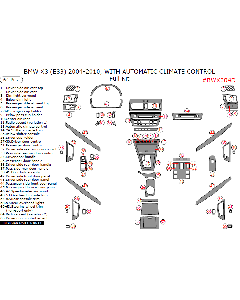 Wow Trim ® - 64 Pcs Full Dash Kit (BWX304D)