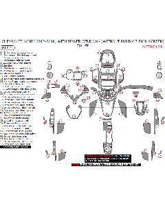 Wow Trim ® - 64 Pcs Full Dash Kit (CTSC12B), Diagram
