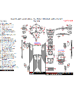 Wow Trim ® - 65 Pcs Full Dash Kit (ARZX10F)