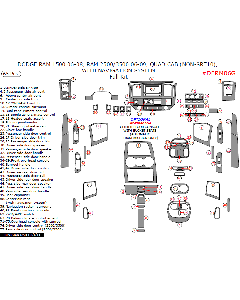 Wow Trim ® - 65 Pcs Full Dash Kit (DERM06G)