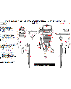 Wow Trim ® - 66 Pcs Cover OEM Full Dash Kit (BW6S11B)