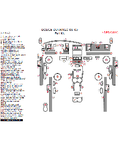 Wow Trim ® - 67 Pcs Full Dash Kit (DEDO08C)