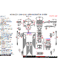 Wow Trim ® - 68 Pcs Full Dash Kit (ARZX10C)