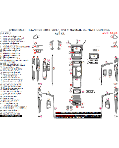 Wow Trim ® - 68 Pcs Full Dash Kit (CTTS13B)