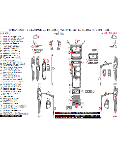 Wow Trim ® - 68 Pcs Full Dash Kit (CTTS13D), Diagram