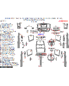 Wow Trim ® - 68 Pcs Full Dash Kit (DERM06H)