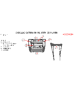 Wow Trim ® - 7 Pcs Match OEM Main Dash Kit (CCCA98A), Diagram