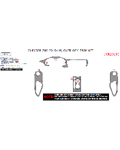 Wow Trim ® - 7 Pcs Over OEM Main Trim Kit (CR2015C)