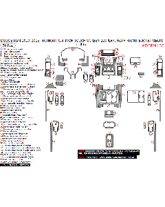 Wow Trim ® - 70 Pcs Full Dash Kit (DERM13C), Diagram