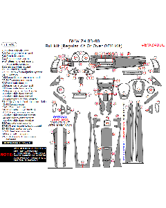Wow Trim ® - 71 Pcs Full Dash Kit (BWZ403C)