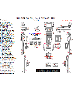 Wow Trim ® - 75 Pcs Cover OEM Full Dash Kit (CR3011B)