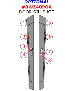 Wow Trim ® - 8 Pcs Optional Door Sills Kit (BWZ409OA)