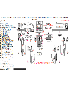 Wow Trim ® - 80 Pcs Full Dash Kit Without 'HEMI' Logo (CR3005M), Diagram