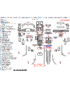 Wow Trim ® - 86 Pcs Full Dash Kit With 'HEMI' Logo (CR3005C)