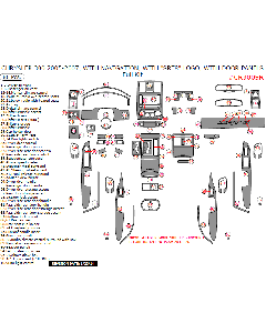 Wow Trim ® - 86 Pcs Full Dash Kit With 'SRT8' Logo (CR3005R)