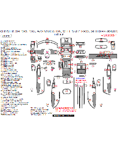 Wow Trim ® - 89 Pcs Full Dash Kit With 'SRT8' Logo (CR3005P)