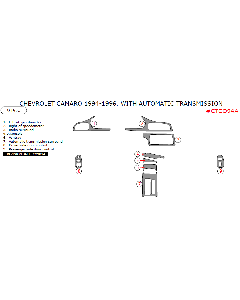 Wow Trim ® - 9 Pcs Main Dash Kit (CTCO94A)