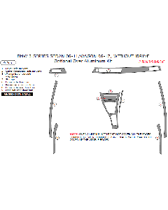 Wow Trim ® - 9 Pcs Optional Cover Aluminum Kit (BW3S06OC)